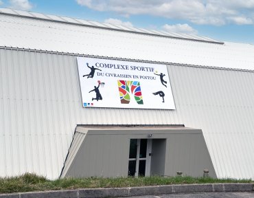 Panneau de signalétique 5m x 2,5m